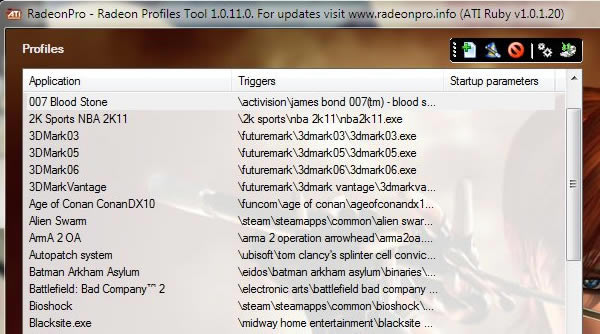 Radeon best sale profile tool